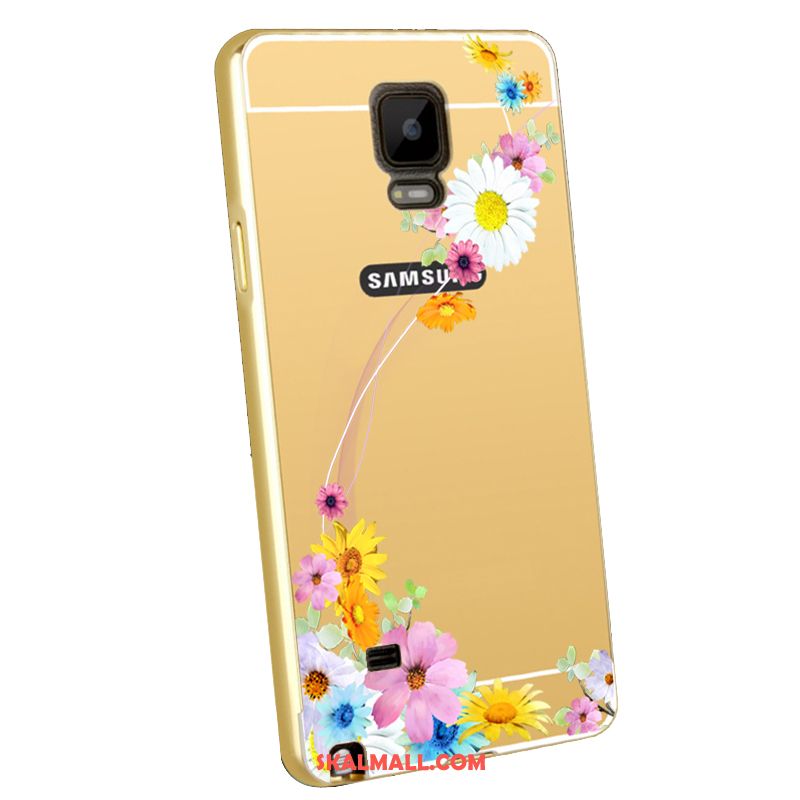 Samsung Galaxy Note 4 Skal Bakre Omslag Plating Metall Frame Mobil Telefon Billigt