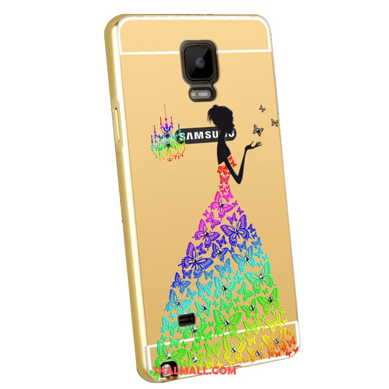 Samsung Galaxy Note 4 Skal Bakre Omslag Plating Metall Frame Mobil Telefon Billigt