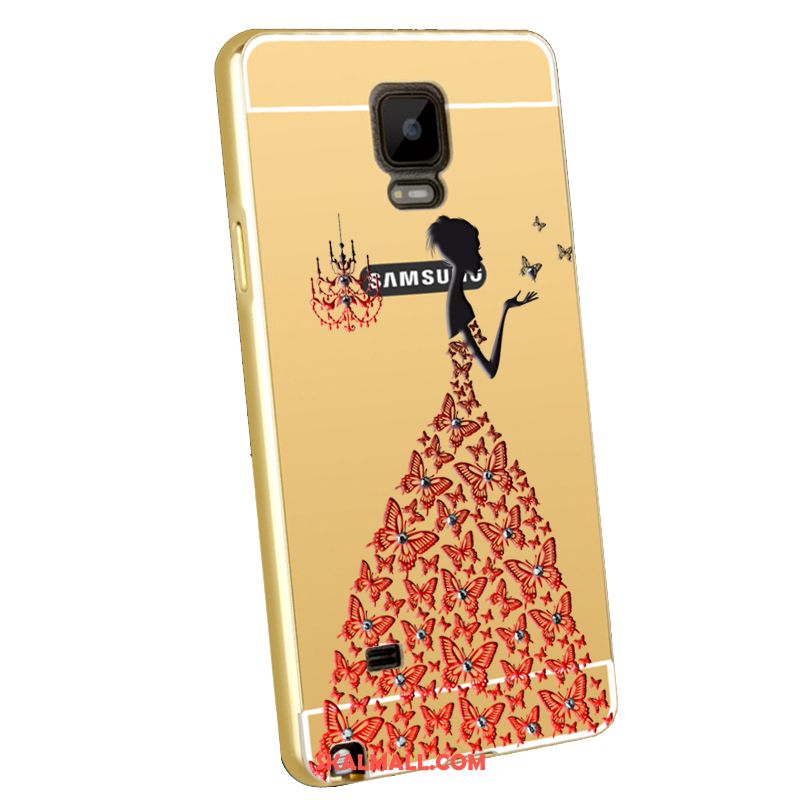 Samsung Galaxy Note 4 Skal Bakre Omslag Plating Metall Frame Mobil Telefon Billigt