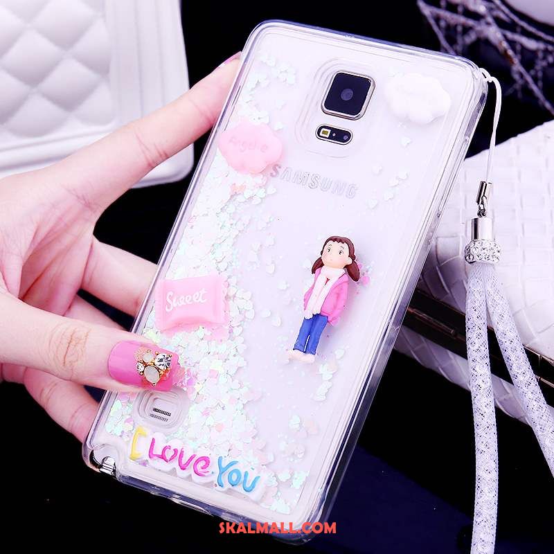 Samsung Galaxy Note 4 Skal Silikon Mobil Telefon Skydd Transparent Strass Billig