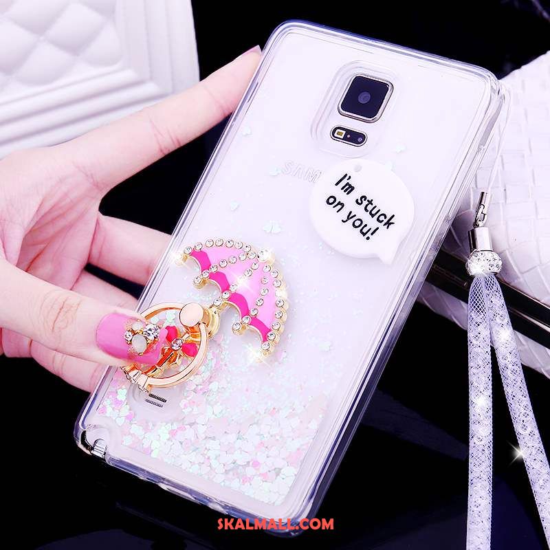 Samsung Galaxy Note 4 Skal Silikon Mobil Telefon Skydd Transparent Strass Billig