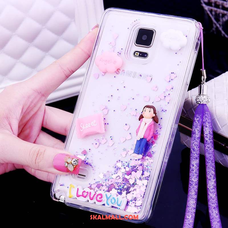 Samsung Galaxy Note 4 Skal Silikon Mobil Telefon Skydd Transparent Strass Billig