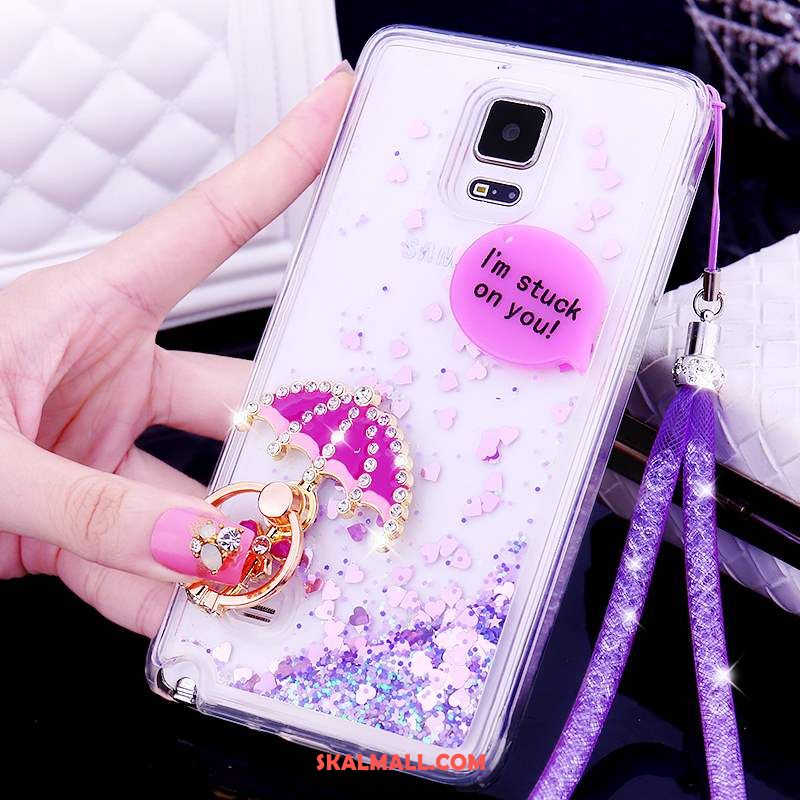 Samsung Galaxy Note 4 Skal Silikon Mobil Telefon Skydd Transparent Strass Billig