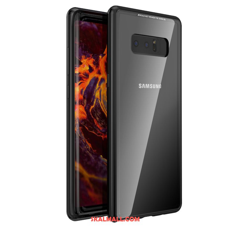 Samsung Galaxy Note 8 Skal Blå Trend Varumärke Skydd Metall All Inclusive Fodral Billigt