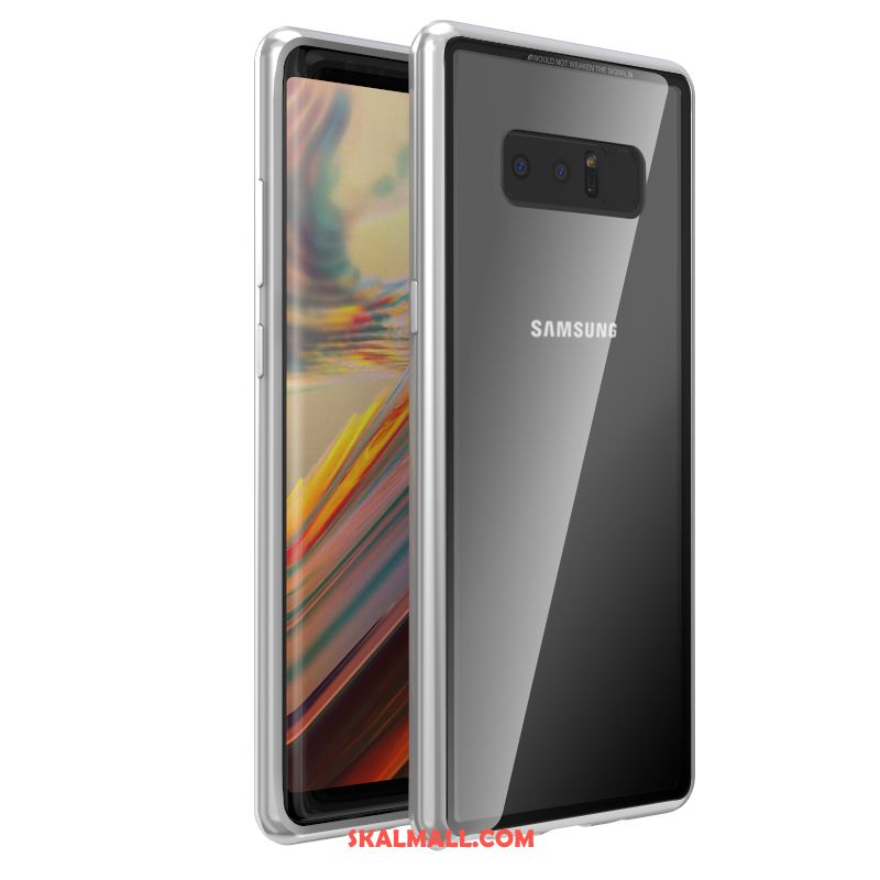 Samsung Galaxy Note 8 Skal Blå Trend Varumärke Skydd Metall All Inclusive Fodral Billigt