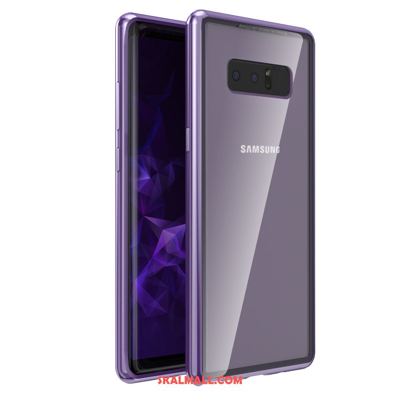 Samsung Galaxy Note 8 Skal Blå Trend Varumärke Skydd Metall All Inclusive Fodral Billigt