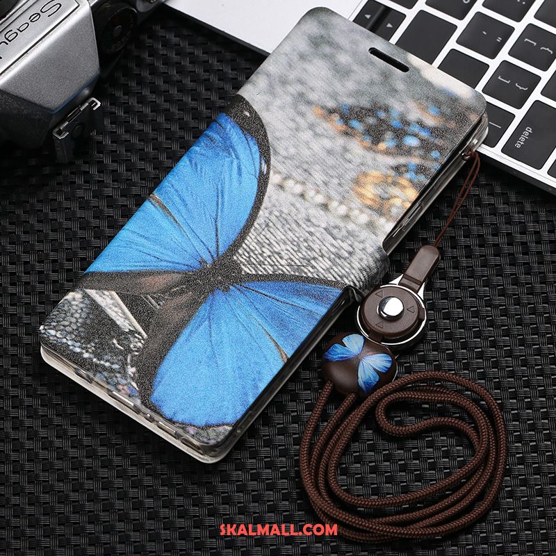 Samsung Galaxy Note 8 Skal Purpur Fallskydd Silikon Clamshell Läderfodral Köpa