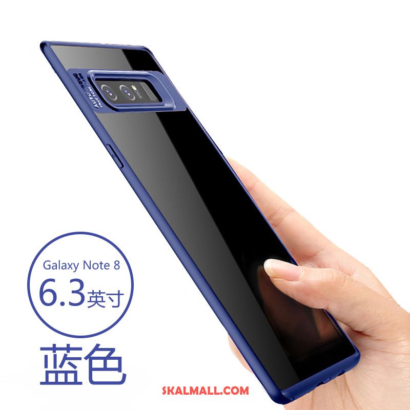 Samsung Galaxy Note 8 Skal Röd Mobil Telefon Fallskydd Ny Transparent Rea