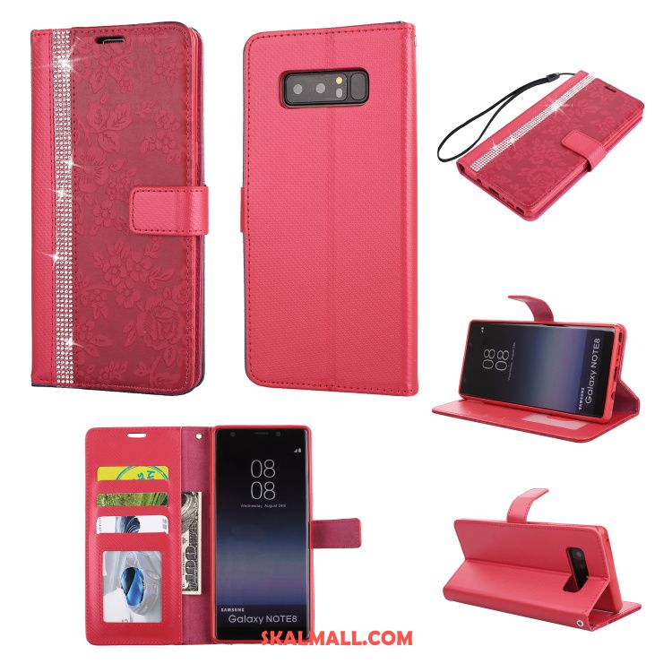 Samsung Galaxy Note 8 Skal Röd Stjärna Clamshell Mobil Telefon Silikon Fodral Till Salu