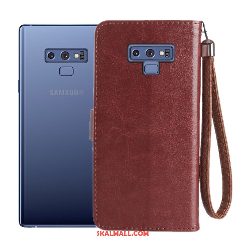 Samsung Galaxy Note 9 Skal Fallskydd Täcka All Inclusive Mobil Telefon Läderfodral Fodral Rea