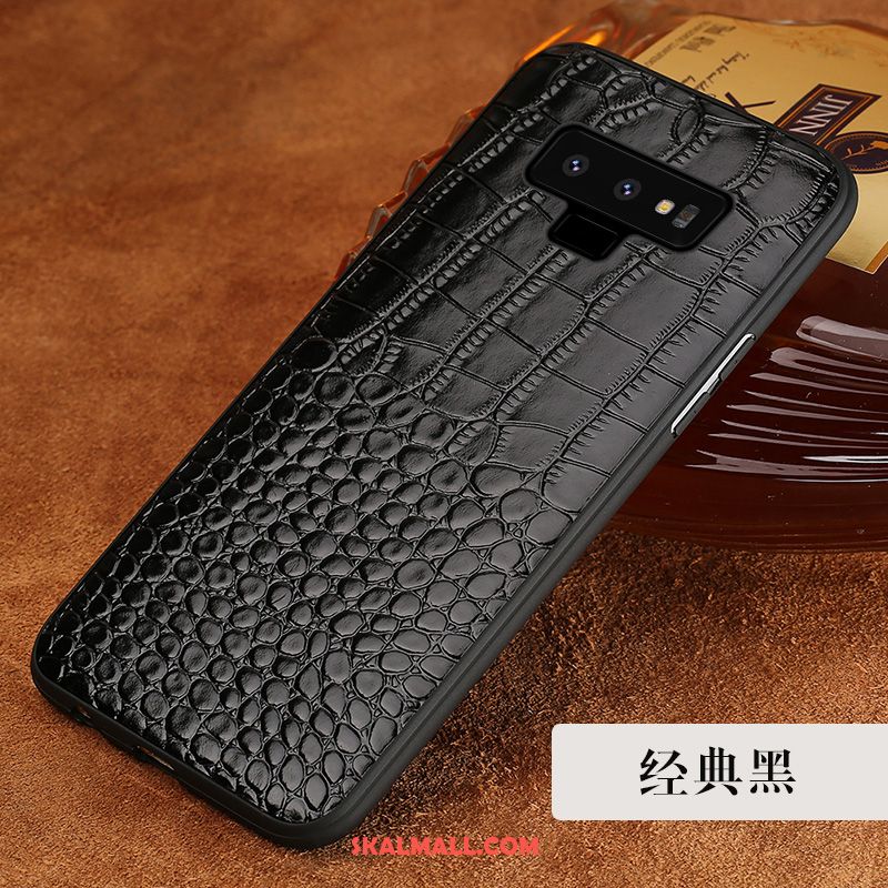 Samsung Galaxy Note 9 Skal Läderfodral Skydd Högt Utbud Trend Varumärke Mobil Telefon Rea