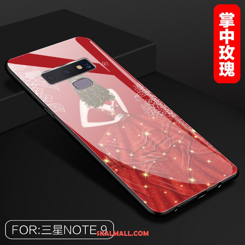 Samsung Galaxy Note 9 Skal Trend Net Red Stjärna Mobil Telefon Spegel Fodral Rabatt