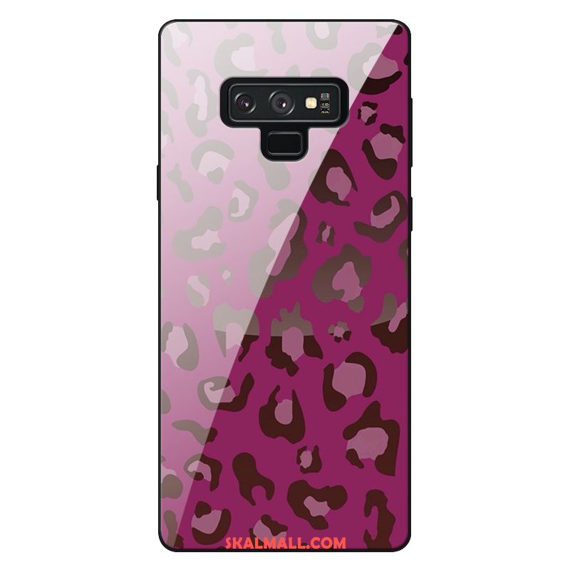 Samsung Galaxy Note 9 Skal Trend Retro Rosa Leopard Glas Köpa