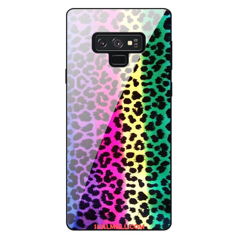 Samsung Galaxy Note 9 Skal Trend Retro Rosa Leopard Glas Köpa