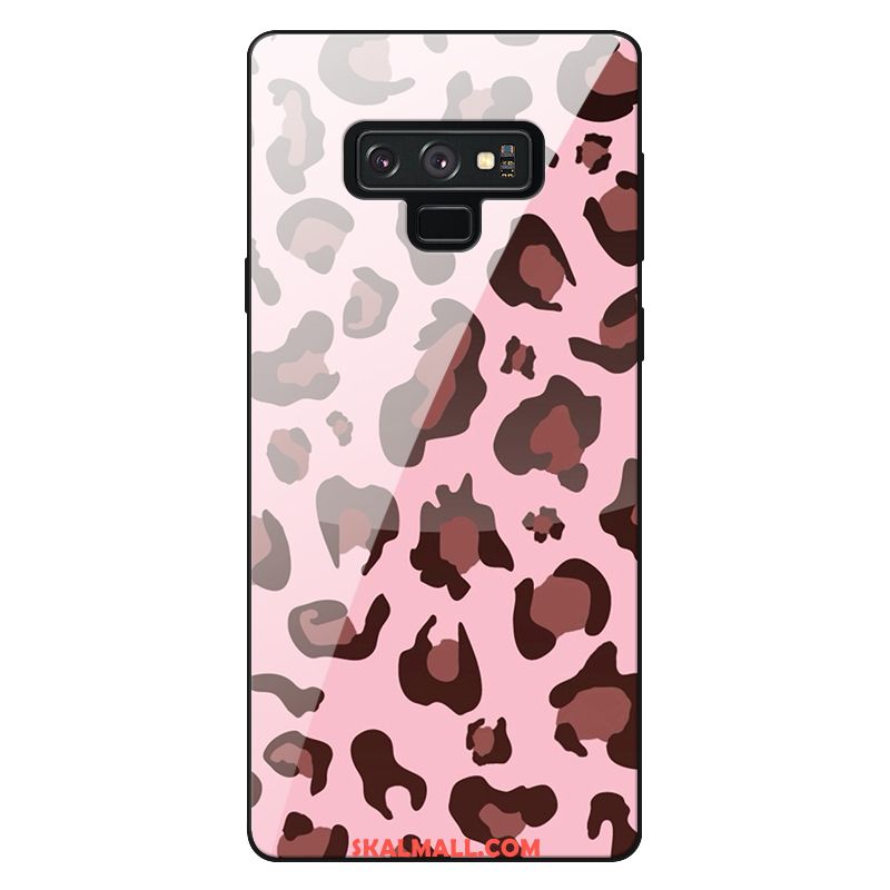 Samsung Galaxy Note 9 Skal Trend Retro Rosa Leopard Glas Köpa