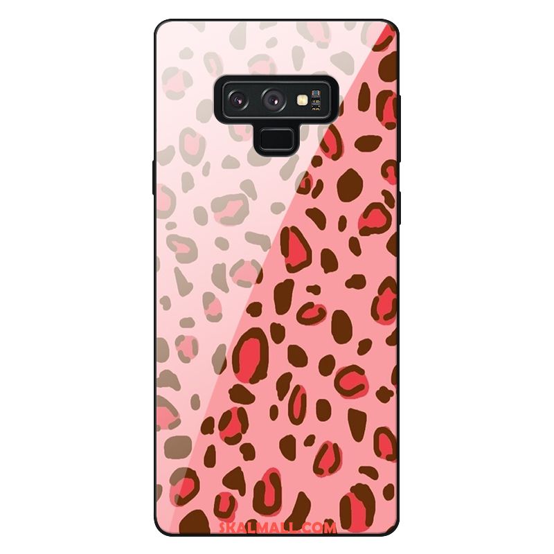 Samsung Galaxy Note 9 Skal Trend Retro Rosa Leopard Glas Köpa