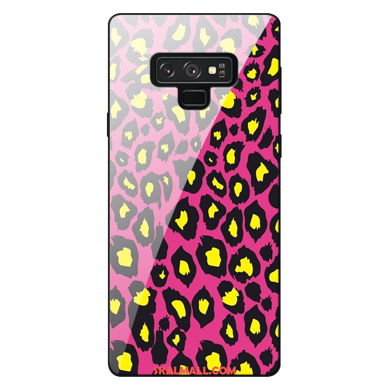 Samsung Galaxy Note 9 Skal Trend Retro Rosa Leopard Glas Köpa