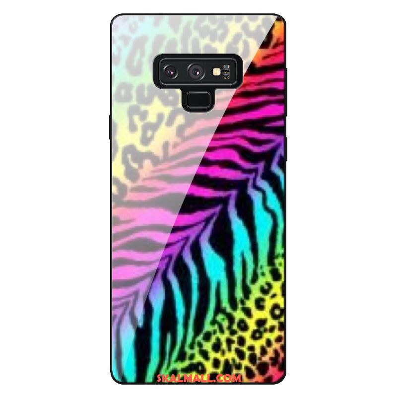 Samsung Galaxy Note 9 Skal Trend Retro Rosa Leopard Glas Köpa