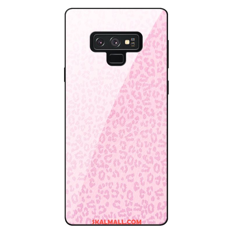 Samsung Galaxy Note 9 Skal Trend Retro Rosa Leopard Glas Köpa