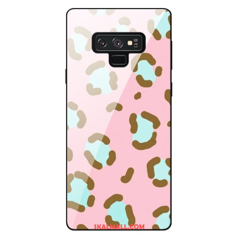 Samsung Galaxy Note 9 Skal Trend Retro Rosa Leopard Glas Köpa