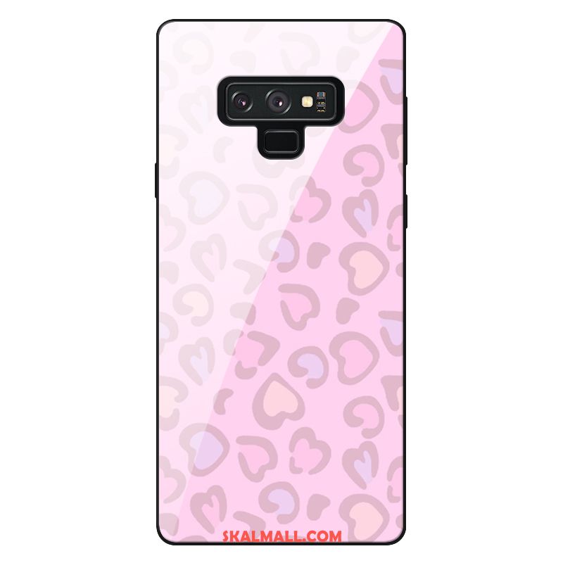 Samsung Galaxy Note 9 Skal Trend Retro Rosa Leopard Glas Köpa