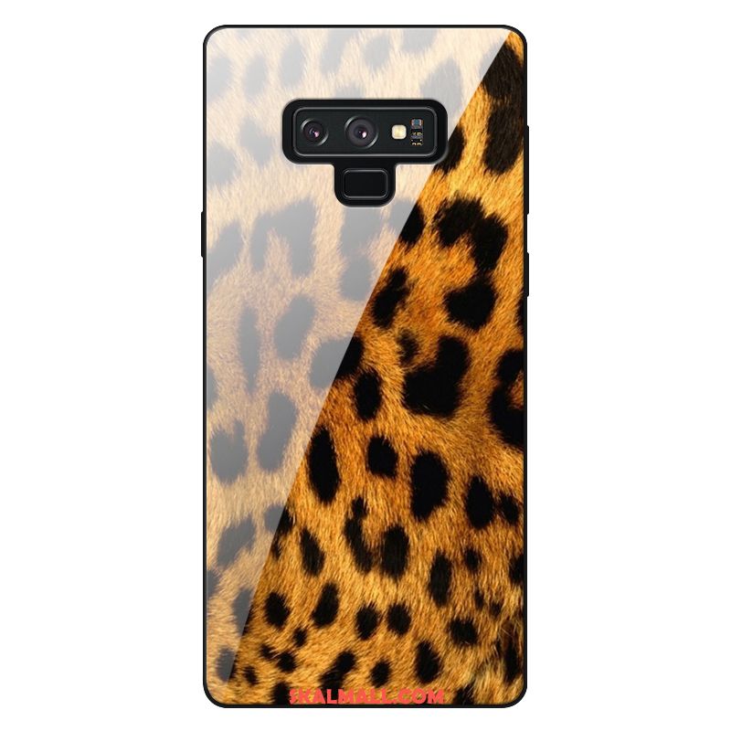 Samsung Galaxy Note 9 Skal Trend Retro Rosa Leopard Glas Köpa