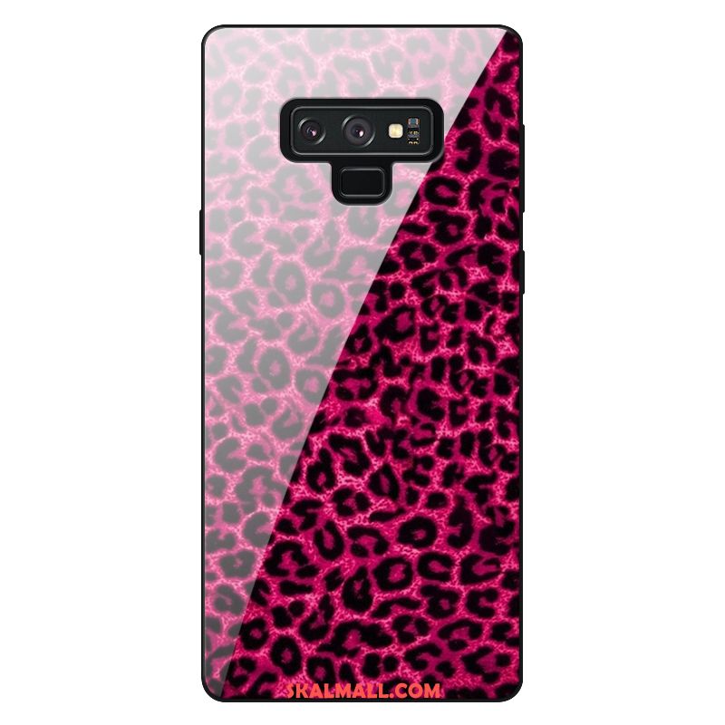 Samsung Galaxy Note 9 Skal Trend Retro Rosa Leopard Glas Köpa