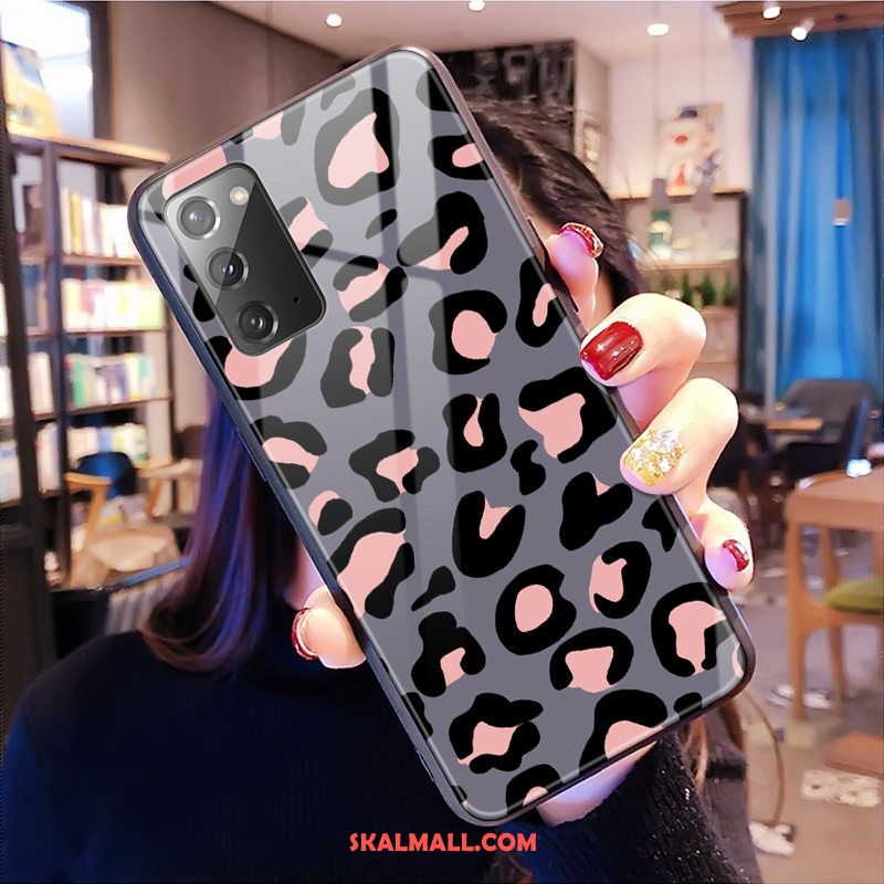 Samsung Galaxy Note20 Skal Rosa Leopard Mobil Telefon Glas Stjärna Fodral Köpa