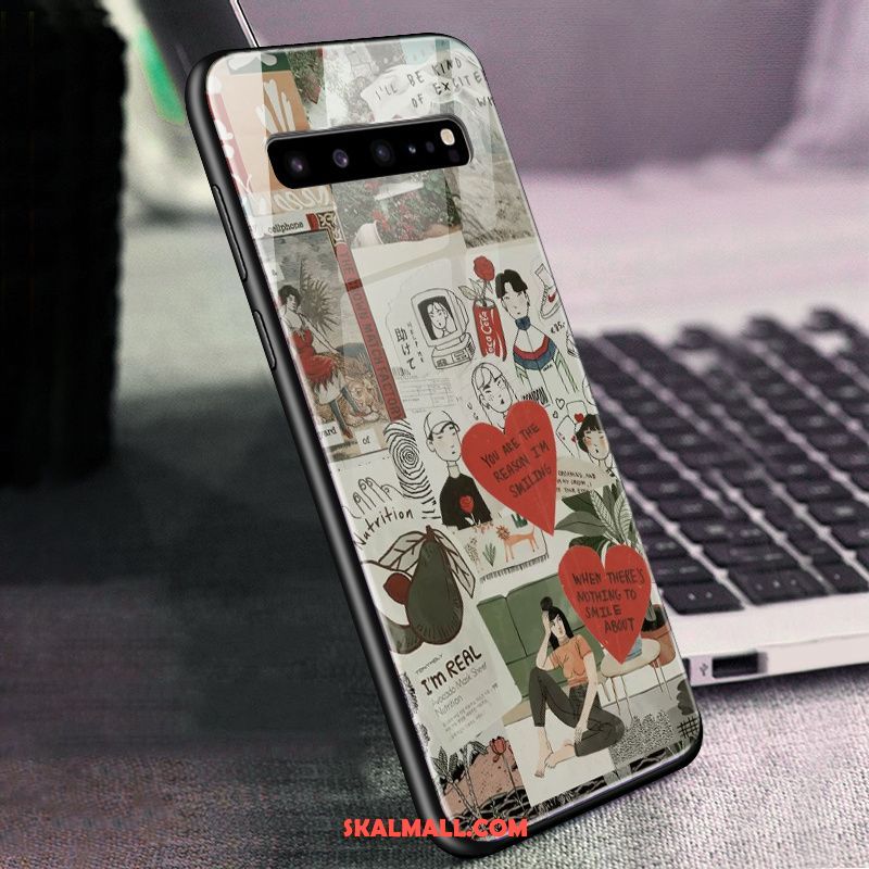 Samsung Galaxy S10 5g Skal Grön Mobil Telefon Stjärna All Inclusive Glas Köpa