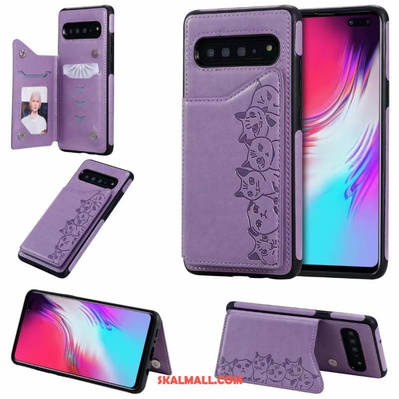 Samsung Galaxy S10 5g Skal Tecknat Stjärna Clamshell Mönster Fallskydd Rabatt