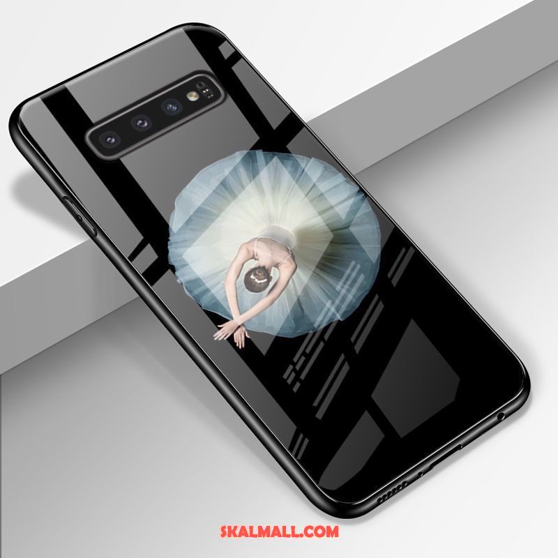 Samsung Galaxy S10 Skal Blå Silikon Glas Mobil Telefon Stjärna Köpa
