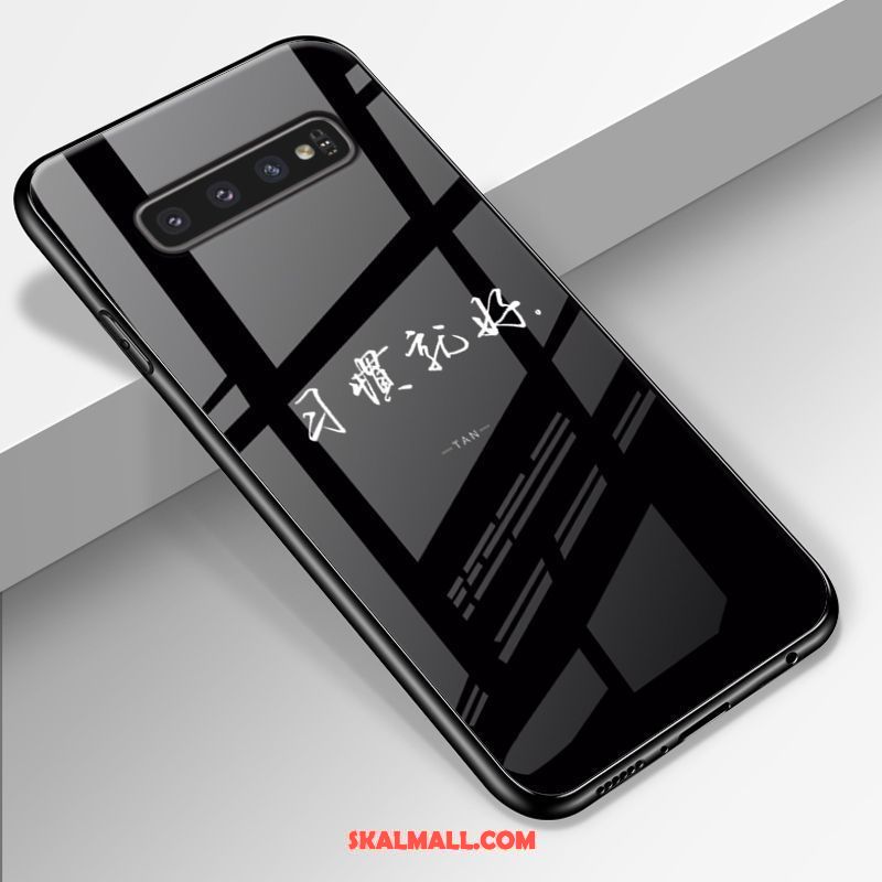 Samsung Galaxy S10 Skal Blå Silikon Glas Mobil Telefon Stjärna Köpa