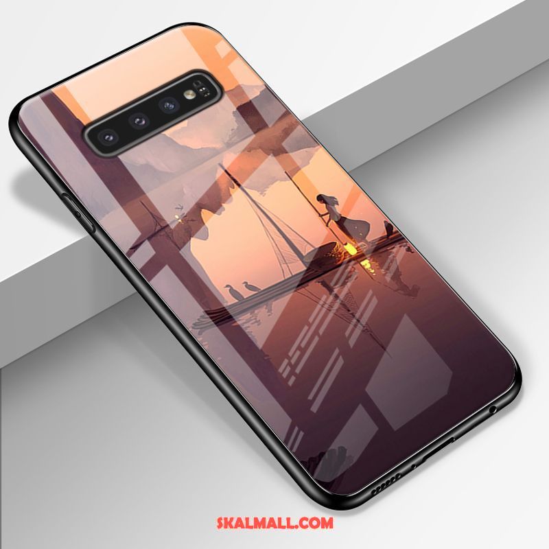 Samsung Galaxy S10+ Skal Enkel Mobil Telefon Glas Trend Fallskydd Till Salu