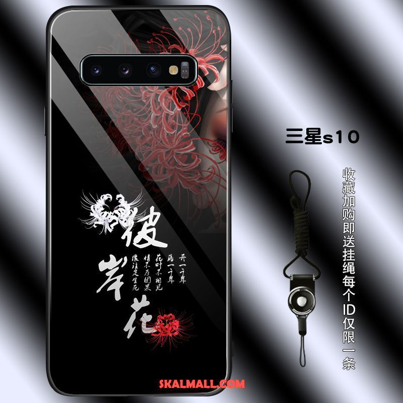 Samsung Galaxy S10 Skal Fallskydd Personlighet Cherry Enkel Silikon Fodral Rea