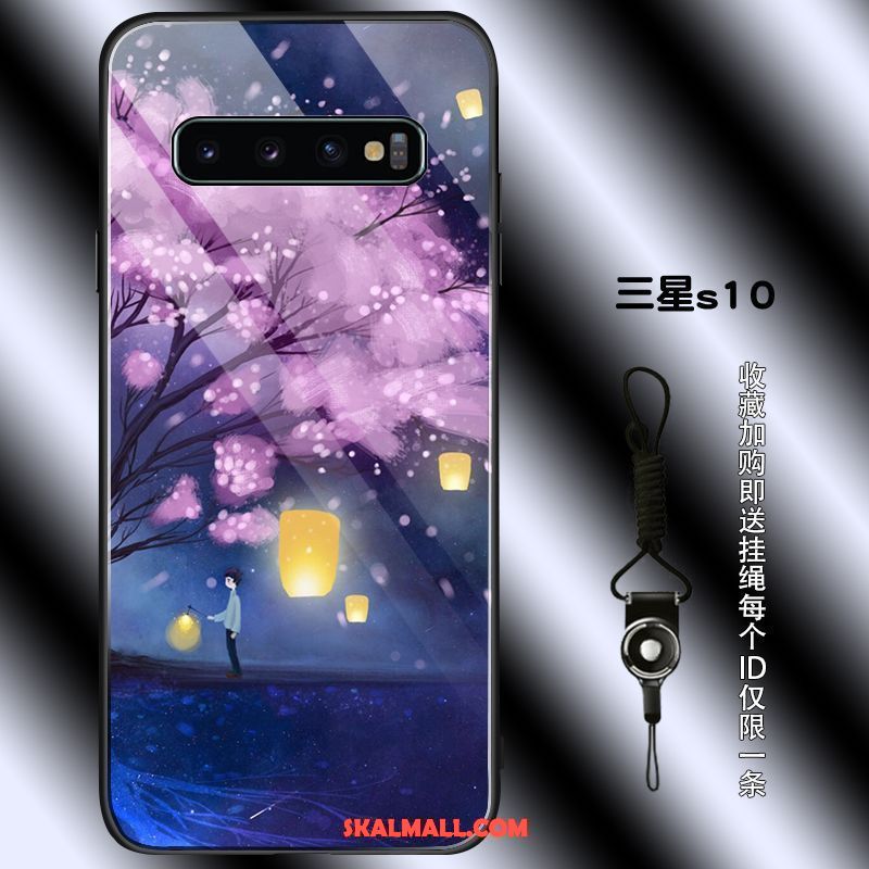 Samsung Galaxy S10 Skal Fallskydd Personlighet Cherry Enkel Silikon Fodral Rea