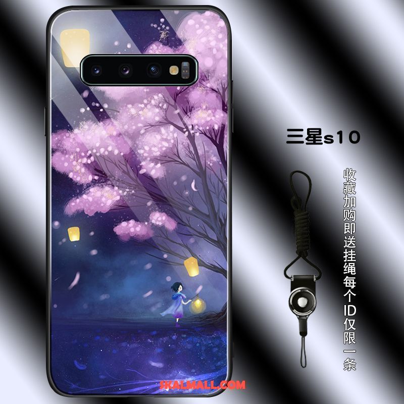 Samsung Galaxy S10 Skal Fallskydd Personlighet Cherry Enkel Silikon Fodral Rea