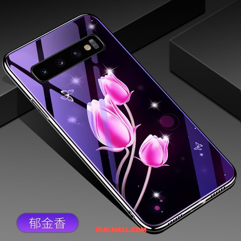 Samsung Galaxy S10 Skal Glas Personlighet Trend Purpur Stjärna Fodral Rabatt