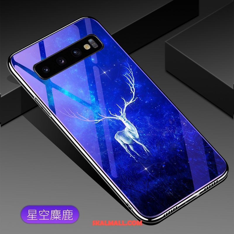 Samsung Galaxy S10 Skal Glas Personlighet Trend Purpur Stjärna Fodral Rabatt