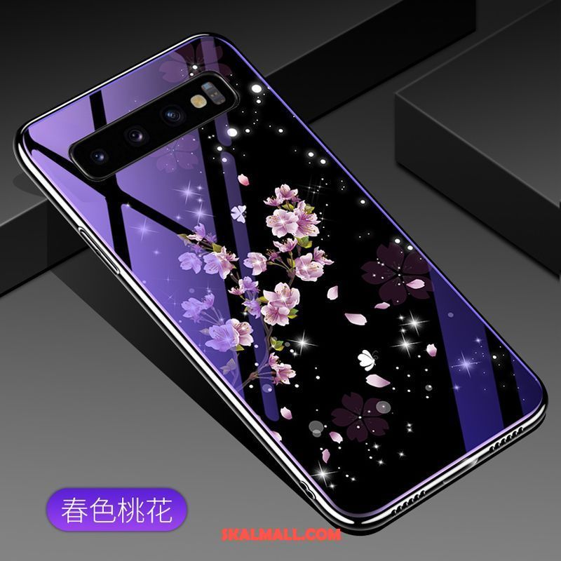 Samsung Galaxy S10 Skal Glas Personlighet Trend Purpur Stjärna Fodral Rabatt