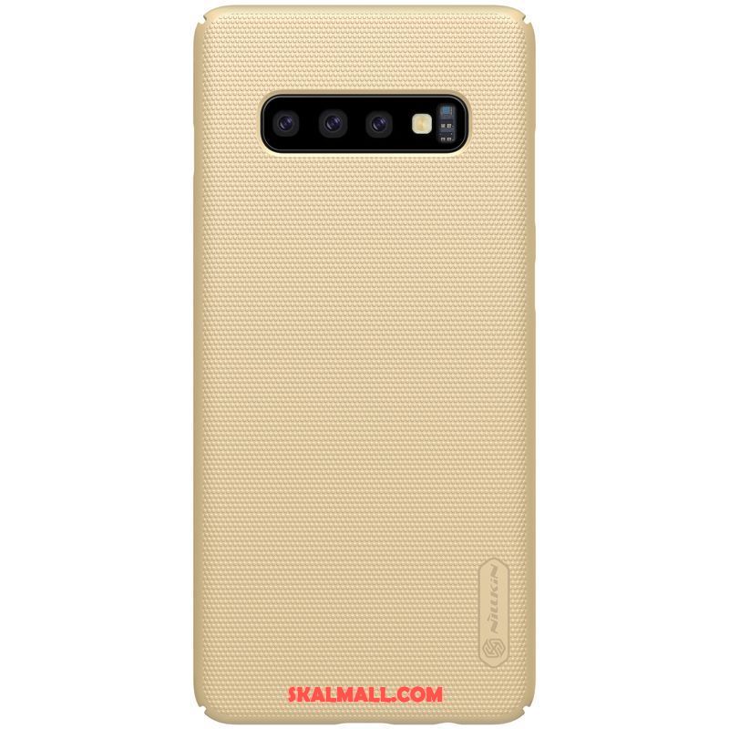 Samsung Galaxy S10+ Skal Hård Skydd All Inclusive Guld Mobil Telefon Rea