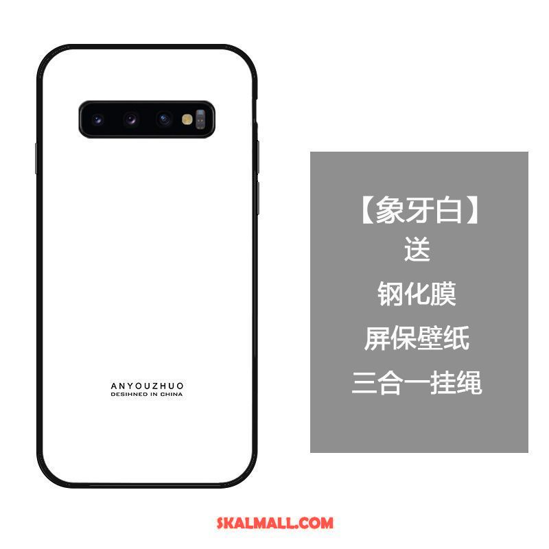 Samsung Galaxy S10 Skal Kreativa Personlighet Trend Enkel Härdat Glas Billig