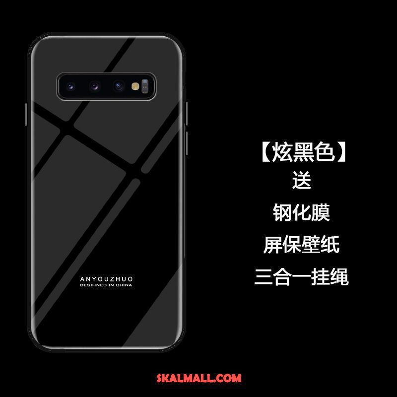 Samsung Galaxy S10 Skal Kreativa Personlighet Trend Enkel Härdat Glas Billig