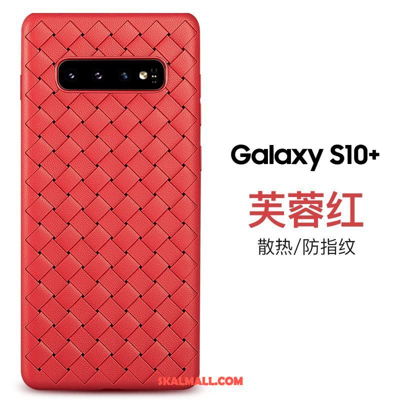 Samsung Galaxy S10+ Skal Mjuk Fallskydd Andningsbar Blå Personlighet Fodral Billig