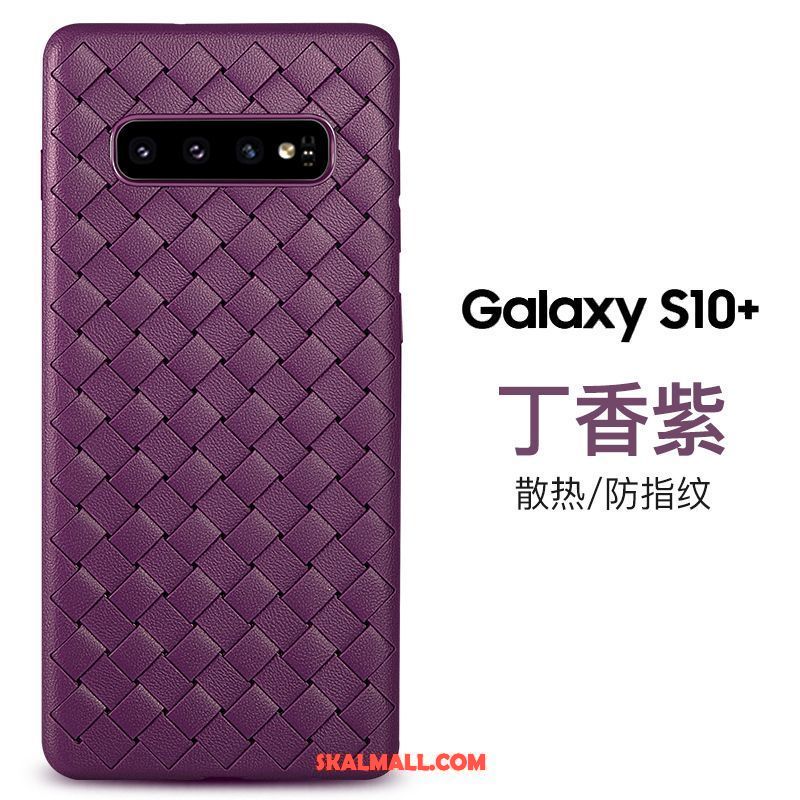 Samsung Galaxy S10+ Skal Mjuk Fallskydd Andningsbar Blå Personlighet Fodral Billig