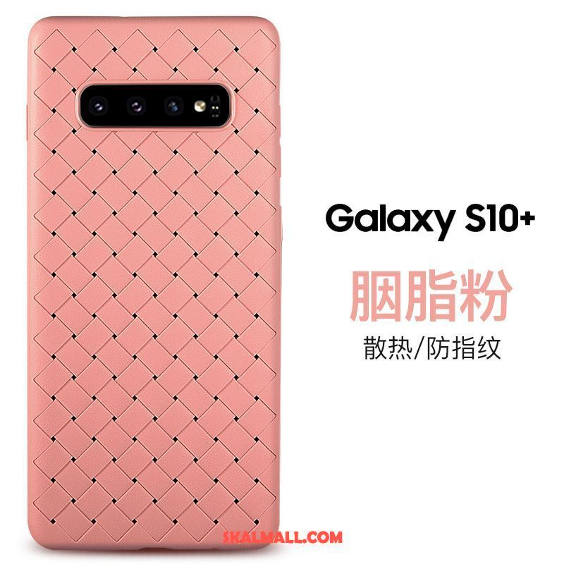 Samsung Galaxy S10+ Skal Mjuk Fallskydd Andningsbar Blå Personlighet Fodral Billig