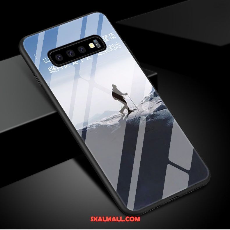 Samsung Galaxy S10 Skal Mobil Telefon Vit Skydd Elegant Konst Billig