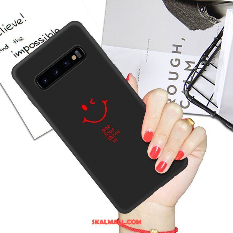 Samsung Galaxy S10+ Skal Net Red Mjuk Par Kreativa Svart Fodral Köpa