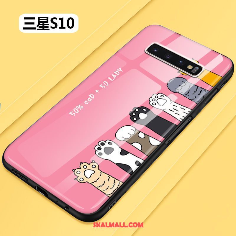 Samsung Galaxy S10 Skal Silikon Hård Mobil Telefon Stjärna Vit Fodral Butik