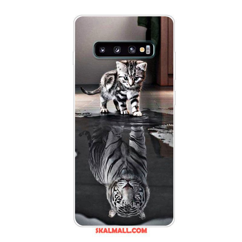 Samsung Galaxy S10 Skal Silikon Mobil Telefon Kreativa Röd Fallskydd Rabatt
