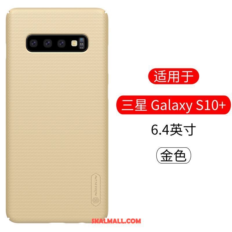 Samsung Galaxy S10+ Skal Stjärna Nubuck Skydd Mobil Telefon Guld Fodral Köpa